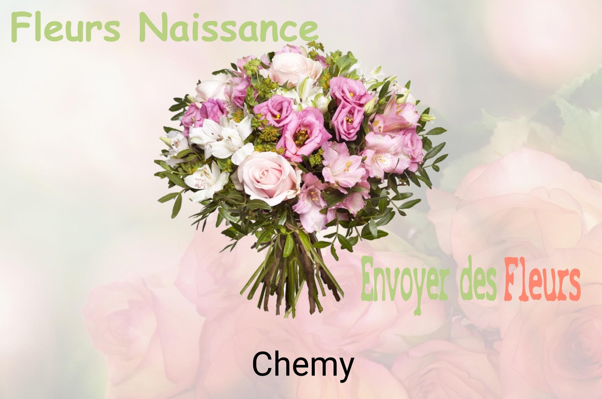 Bouquet de fleurs de naissance livré à Chemy